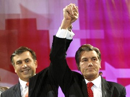 Saakaschwili und Juschtschenko